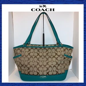 Coach Park Signature Carrie Tote Bag